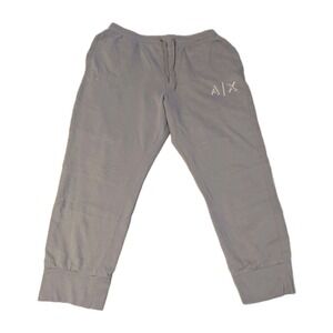Armani Exchange A | X Men's Logo Print Fabric Jogger Pants Sweatpants Gray Large